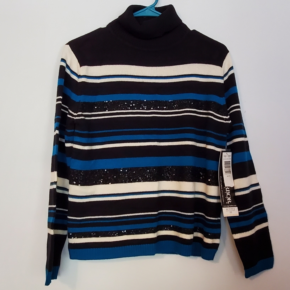 ***3 for $15 Sag Harbor Turtleneck Sweater Size SP